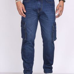 Rodamo Men Relaxed Fit Mid-Rise Light Fade Stretchable Cotton Jeans-image-66