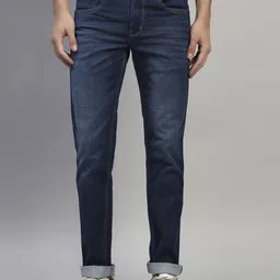 Cantabil Men Original Straight Fit Mid-Rise Light Fade Stretchable Jeans-image-39