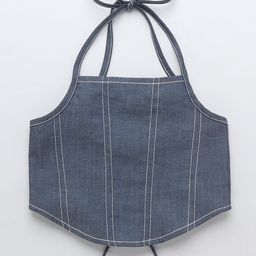 taffykids Halter Neck Cotton Crop Top-image-89