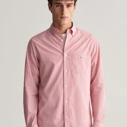 GANT Men Button-Down Collar Pinstripes Striped Cotton Casual Shirt-image-68