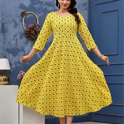 Billion Women Ethnic Motifs Printed Fit & Flare Midi Dress-picture-34