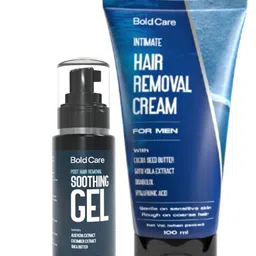 Bold Care Set Of 2 Hair Removal Cream-100 ml With Hair Removal Soothing Gel-60 ml-54