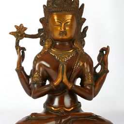 Exotic India Brown Religious Idol Showpiece-image-94