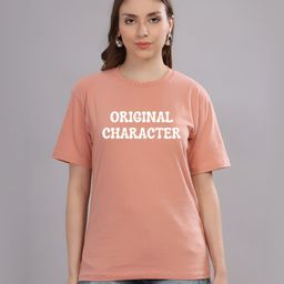 FALTU.CO Women Typography Printed Round Neck Pure Cotton Oversized T-shirt-image-82