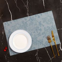OBSESSIONS 6-Pcs Blue Printed Heat-Resistant Rectangle Table Placemats-image-86