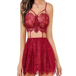 VAIA Women Maroon Nightdress-image-58