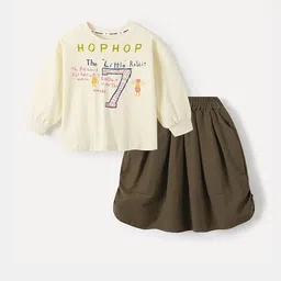 LULU & SKY Girls Printed Top with Skirt-picture-21