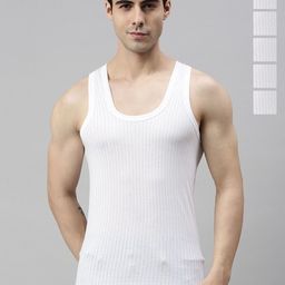 CAVENDERS Pack Of 6 Scoop Neck Pure Cotton Basic Vests - v289st-image-13