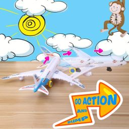 Musical AeroPlane Airbus Bump & Go Action Toy with Sound & Light-138-image-88