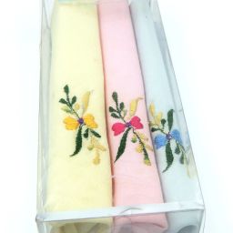 Maskey 100% Pure Cotton Designer Ladies Rumal / Hanky ["Multicolor"] Handkerchief-image-1