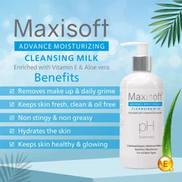 Maxisoft Set of 3 Advanced Moisturizing Cleansing Milk with Vitamin E - 300 ml Each image 5