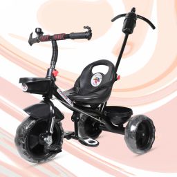 TP G BLACK HANDLE BACK AND FRONT BASKET FOR BABY AND CHILD-14 Tricycle-image-47