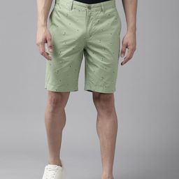Blackberrys Men Pure Cotton Printed Slim Fit Chino Shorts-47