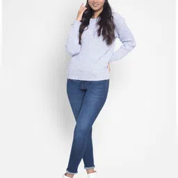 Crimsoune Club Self Design Round Neck Pullover-image-3