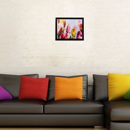 eCraftIndia Multicoloured Floral Framed Wall Art-image-87