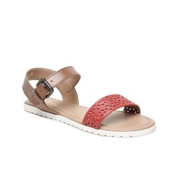 Tao Paris Women Red Solid Leather Open Toe Leather Flats-33