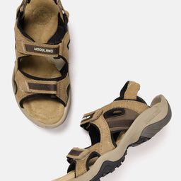 Woodland Men Nubuck Leather Comfort Sandals-picture-8