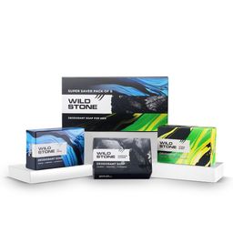 Wild stone 6-Pc Soap Combo for Men 100g each - Icy Fresh + Charcoal Cleanse + Citrus Burst-5