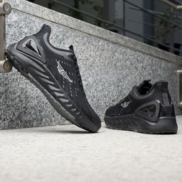 Red Tape Men Black Mesh Walking Shoes-image-55