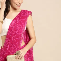 Rani Saahiba Magenta Bandhani Saree-picture-28