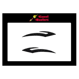 Comet Busters Black Glitter Eyeliner Stickers-34