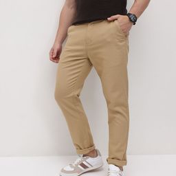The Roadster Life Co. Men Pure Cotton Regular Fit Trousers-image-68
