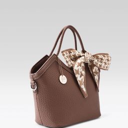 all about you Structured Handheld Bag with Bow Detail image 4