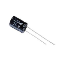 220uF 25V Radial Aluminum Electrolytic Capacitor With PCB Mount - RS2092220uF 25V Radial Aluminum Electrolytic Capacitor With PCB Mount - RS2092-11