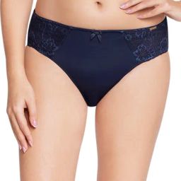 Amante Evening Blue Lace Pattern Hipster Panty-image-60