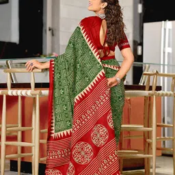 Pandadi Saree Ethnic Motifs Block Printed Sarees image 4