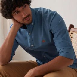 ANDAMEN Blue Slim Fit Shirt-picture-34