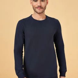 Urban Ranger by Pantaloons Navy Blue Cotton Regular Fit Sweatshirt-16