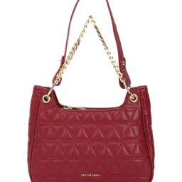 Van Heusen Maroon Quilted Shoulder Bag-image-1
