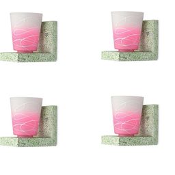 SOMIL Pink Glass Cylinder Printed Wall Lamps-image-88