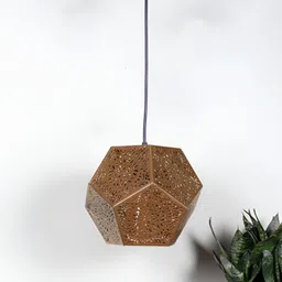 Devansh Gunmetal-Toned Textured Quirky Ceiling Lamp image 1