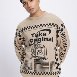 glitchez Funky Fonts Self-Design Round-Neck Pullover-picture-42