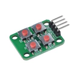 4 Button 2x2 Matrix Keypad Module Push Matrix Keypad I2C Interface, Programmable Microcontroller Compatible For Embedded Projects, Robotics, IoT - RS37024 Button 2x2 Matrix Keypad Module Push Matrix Keypad I2C Interface, Programmable Microcontroller Compatible For Embedded Projects, Robotics, IoT - RS3702 image 1