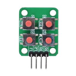 4 Button 2x2 Matrix Keypad Module Push Matrix Keypad I2C Interface, Programmable Microcontroller Compatible For Embedded Projects, Robotics, IoT - RS37024 Button 2x2 Matrix Keypad Module Push Matrix Keypad I2C Interface, Programmable Microcontroller Compatible For Embedded Projects, Robotics, IoT - RS3702 image 4