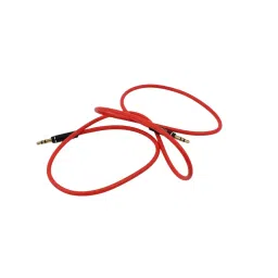 DeoDap Aux Cable 1 m with 3.5 mm Gold-Plated Pin Red, 13425-15