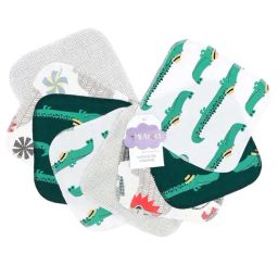 MiArcus Cuddle Multicolor Cotton 410 GSM Wash Cloth - Set of 8-image-54
