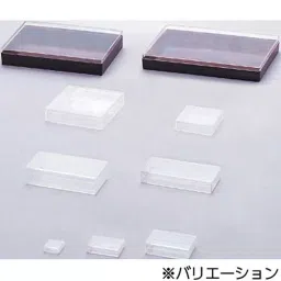 AS ONE Styrene Square Case Polystyrene Transparent, 1-4698-03 (Pack of 30) image 2