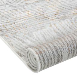 Sapana Carpet-Mats Cream-Coloured & Brown Abstract No Shredding Carpet image 5