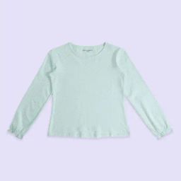 Pantaloons Junior Kids Mint Green Cotton Printed Full Sleeves Top-image-97