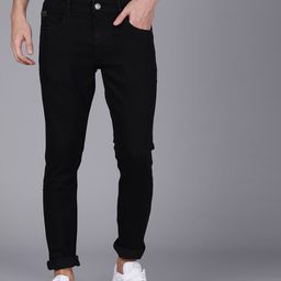 WROGN Men Black  Slim Fit Mid-Rise Clean Look Jeans-picture-0