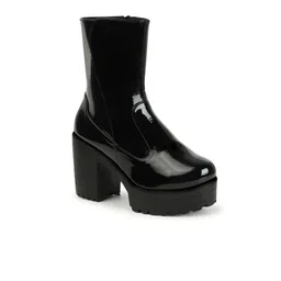 FRANINO PARIS Round Toe Block-Heeled Boots-picture-56
