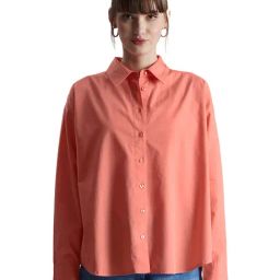 The Souled Store Red Regular Fit Boyfriend Shirt-image-55