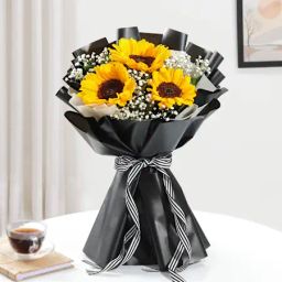 Golden Glow Sunflower Bouquet-image-12