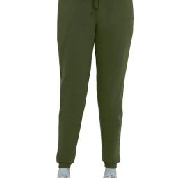 Amante Green Cotton Joggers-image-45