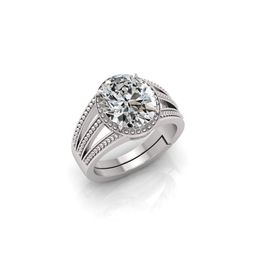 todani jems 5.25 Ratti Zircon Stone Certified Gemstone Silver Plated | Adjustable Ring With Lab Certificate-picture-5