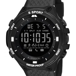 HARBOR Men Dial & Straps Digital Watch 9084_Black-12